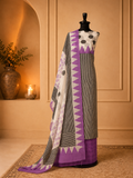 Purple Kota Doria Lightweight Suit Set